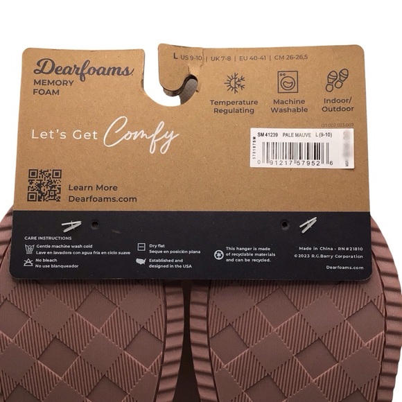 Dearfoams Women's Libby Quilted Terry Clog Indoor/Outdoor Slipper - Picture 6 of 8